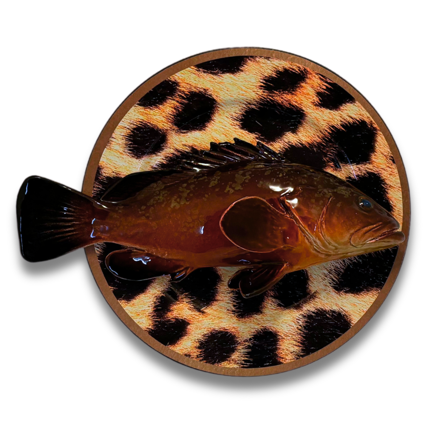 Cernia Multo Grande op tijgerbord, 33cm rond