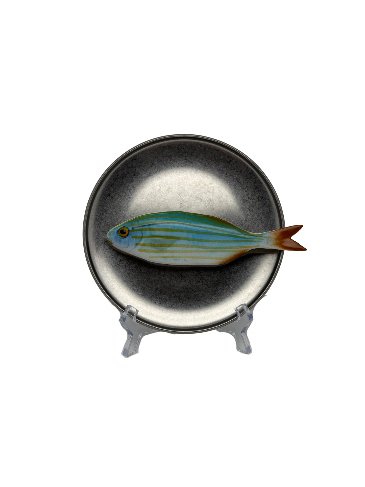 Salpa medio op antiek zilver bord, 16,5 cm rond