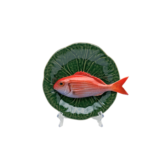 Pagello op een groen bladvormig bordje, 20 cm