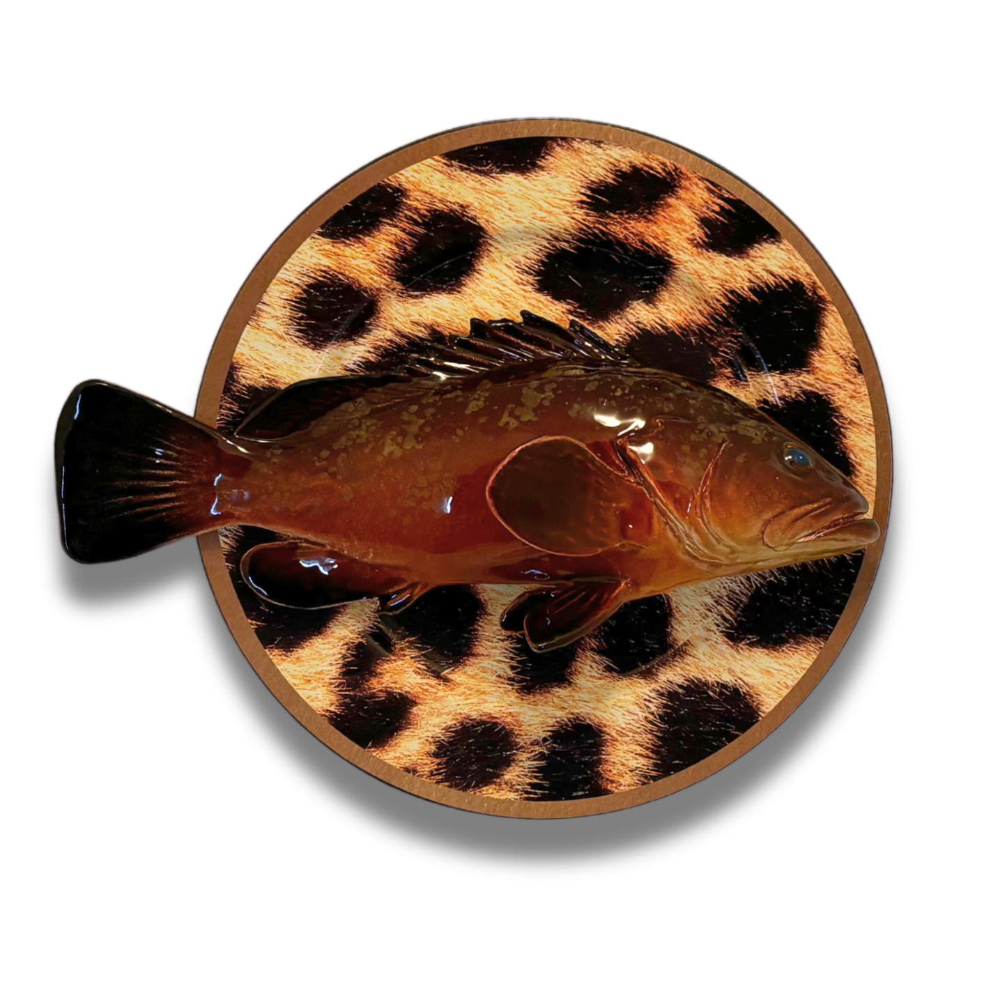 Cernia Multo Grande op tijgerbord, 33cm rond