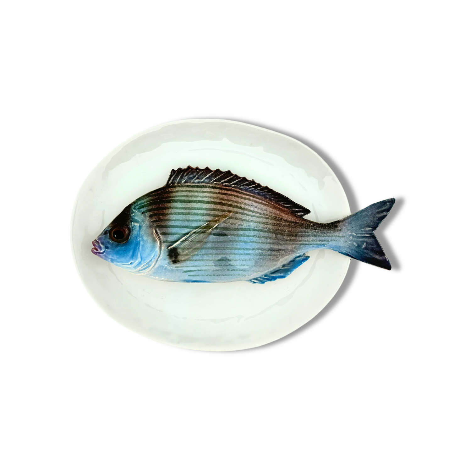 Tanuta op een ovaal wit bord, 27X19cm