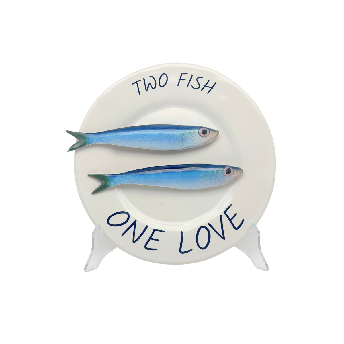 Sardines Valentine's Catch - Two fish, one love - Limited Edition - blauw