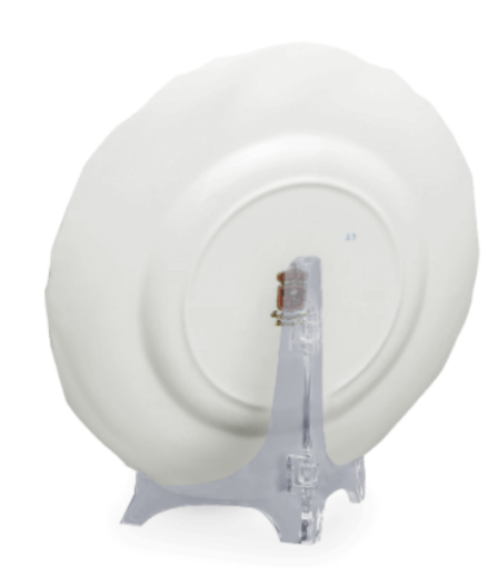 Bordenstandaard klein transparant kunststof