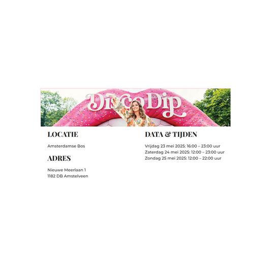 Wij zijn erbij op het Discodip Foodfestival in het Amsterdamse bos!