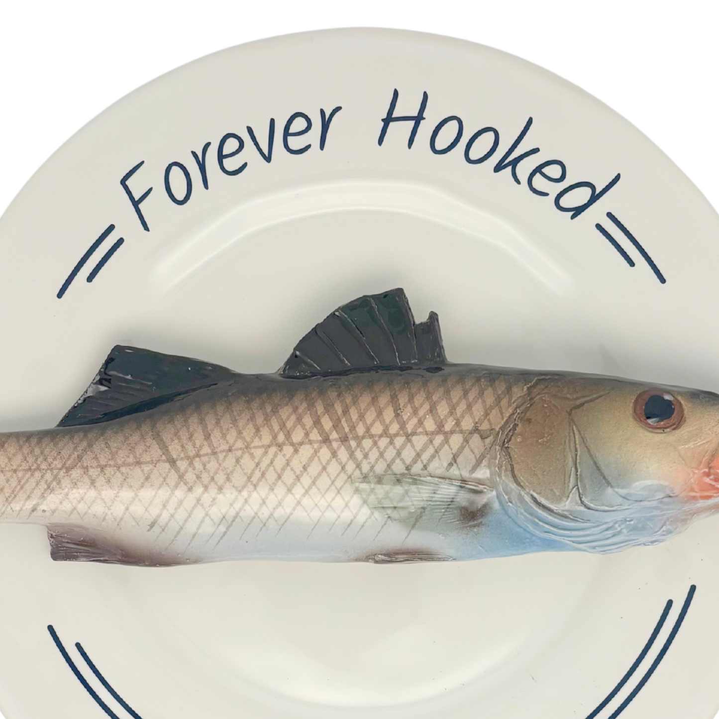Say It with Fish - Spigola - Forever Hooked  - blauw