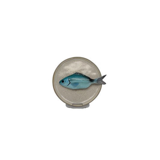 Occhiata piccolo op zandkleur bordje, 12 cm