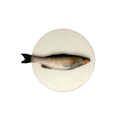 Spigola - Decoratief keramiek pot met deksel, 15 cm rond, handgemaakt