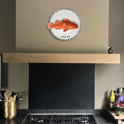 Cipolla op 'Dolce Vita" groen bewerkt bord, 31 cm