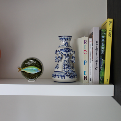 Salpa donker groen bord, rond 12cm