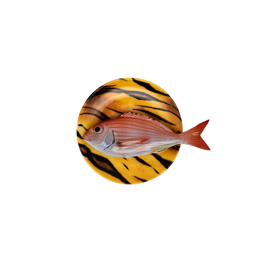 Pagello op tijger print bord, 14 cm rond