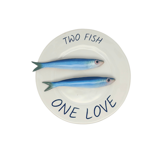 Sardines Valentine's Catch - Two fish, one love - Limited Edition - blauw