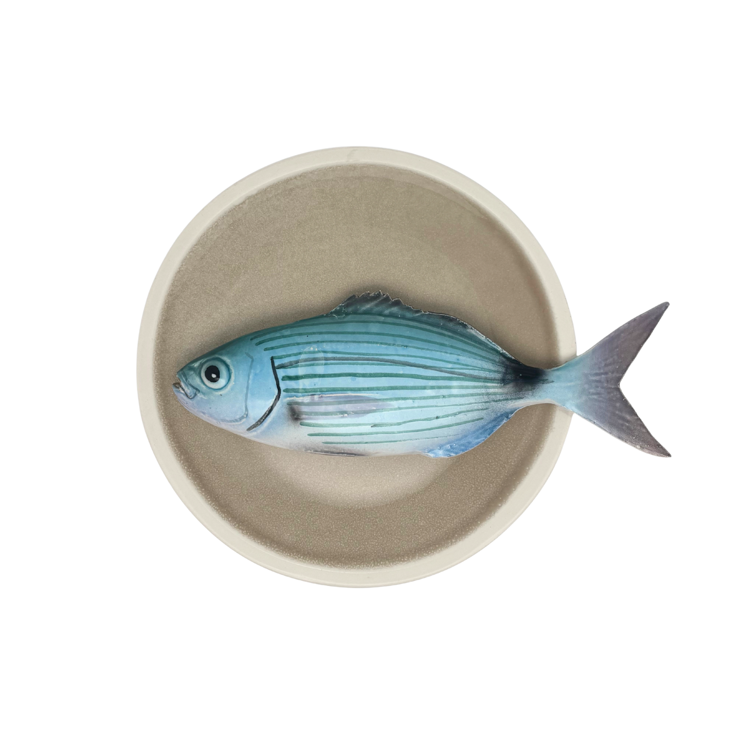 Occhiata op een zandkleur bord, 20cm rond