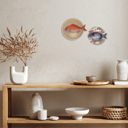 Pagro op zand kleur bord met lichte rand, 26cm