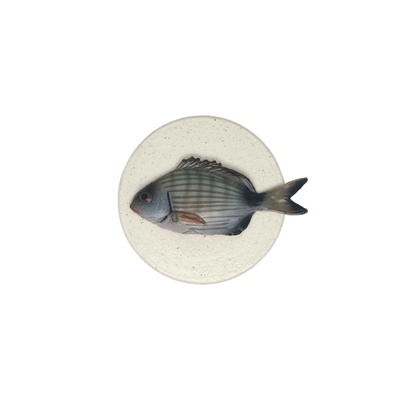 Sarago piccolo - Decoratief keramiek potje met deksel, 11,5 cm rond, handgemaakt