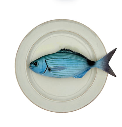 Occhiata op wit/crème bord met rand, 24 cm